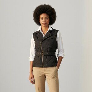 Ralph Lauren Black Quilted Vest | Size Large